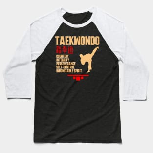 taekwondo Baseball T-Shirt